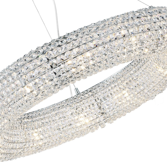 CWI Lighting Veronique 12 Light Down Chandelier, chrome