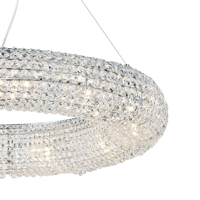 CWI Lighting Veronique 12 Light Down Chandelier, chrome