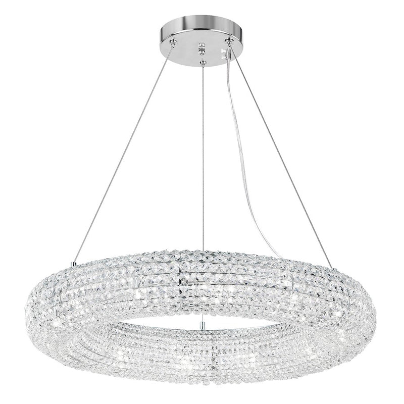 CWI Lighting Veronique 12 Light Down Chandelier, chrome