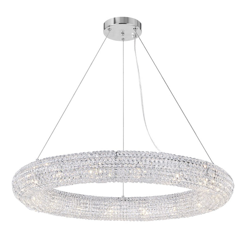 CWI Lighting Veronique 16 Light Down Chandelier, Chrome