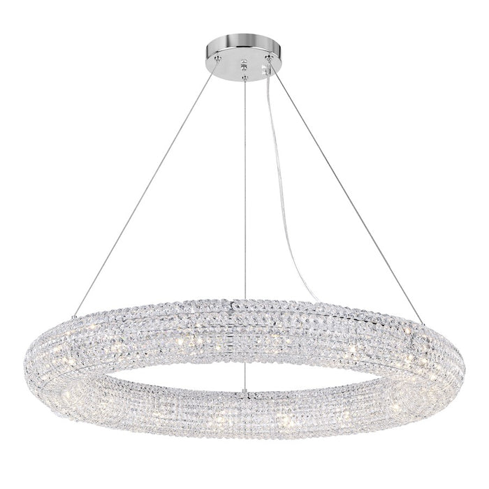 CWI Lighting Veronique 16 Light Down Chandelier, Chrome - 1057P40-16-601