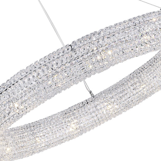 CWI Lighting Veronique 16 Light Down Chandelier, Chrome
