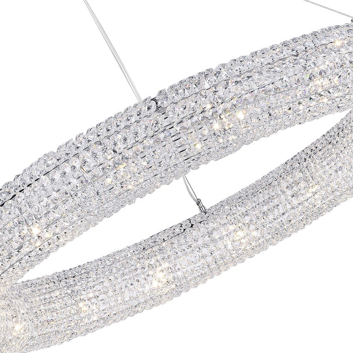 CWI Lighting Veronique 16 Light Down Chandelier, Chrome