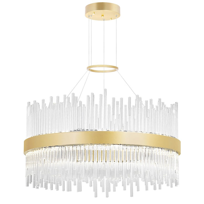 CWI Lighting Genevieve 24" Chandelier, Medallion Gold