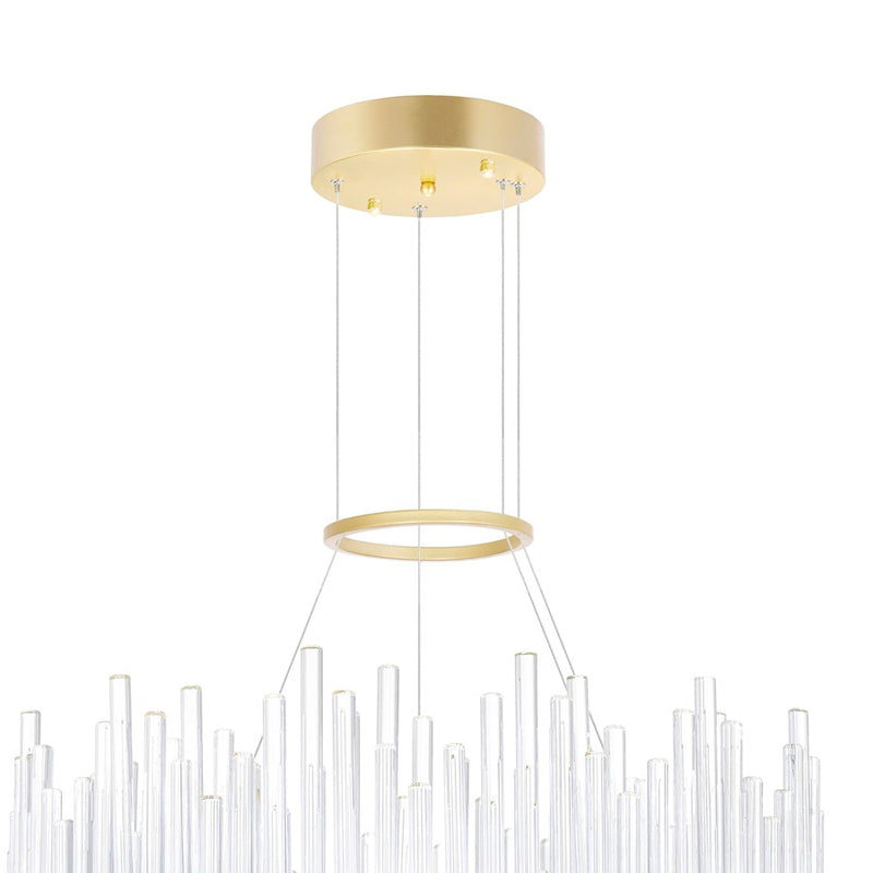 CWI Lighting Genevieve 24" Chandelier, Medallion Gold