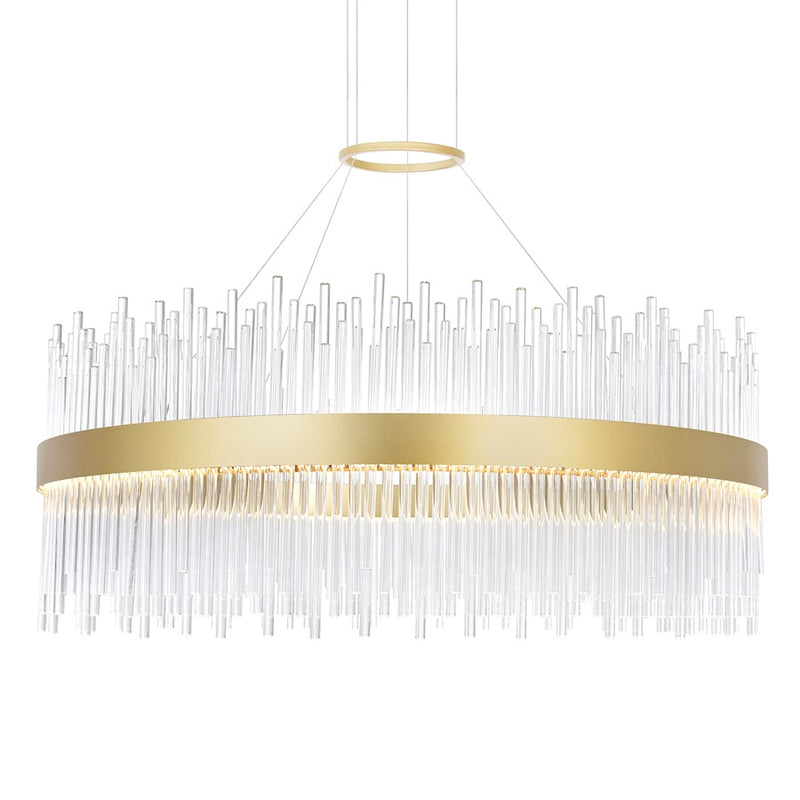 CWI Lighting Genevieve 32" Chandelier, Medallion Gold