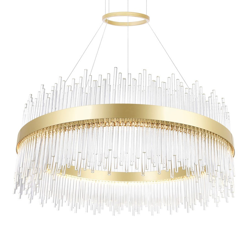 CWI Lighting Genevieve 32" Chandelier, Medallion Gold