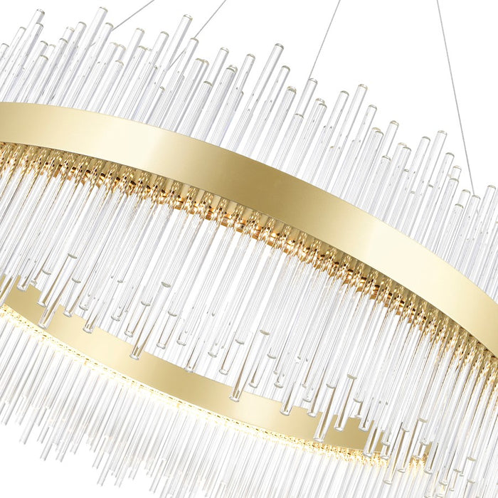 CWI Lighting Genevieve 32" Chandelier, Medallion Gold