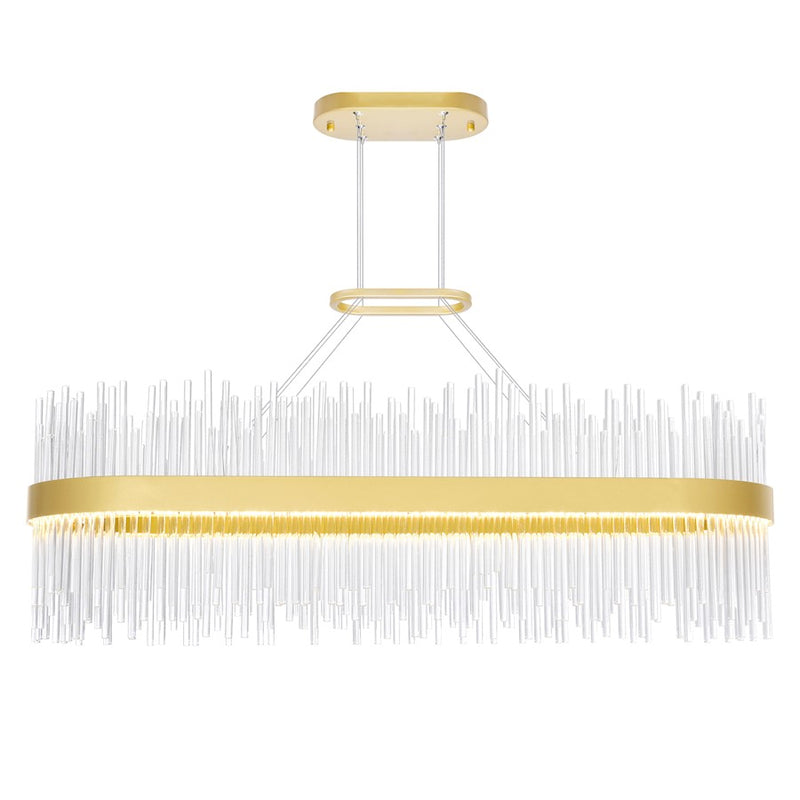 CWI Lighting Genevieve 39" Chandelier, Medallion Gold