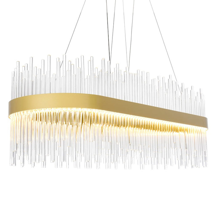 CWI Lighting Genevieve 39" Chandelier, Medallion Gold