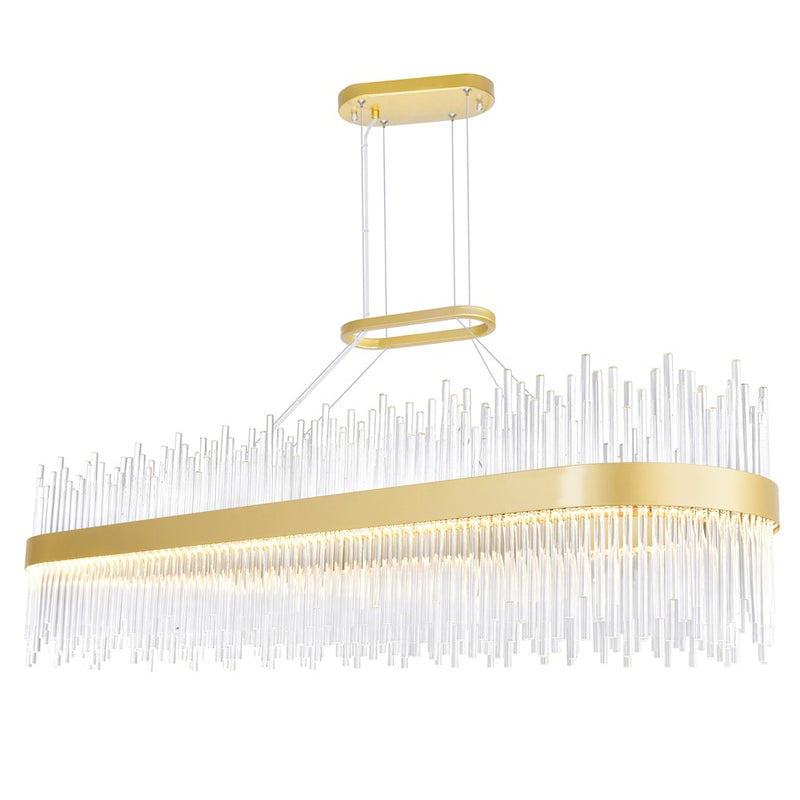 CWI Lighting Genevieve 47" Chandelier, Medallion Gold