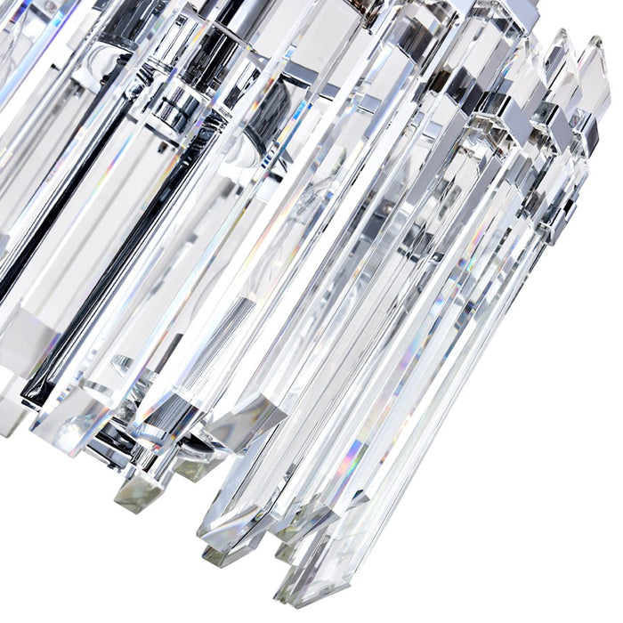 CWI Lighting Henrietta 4 Light Chandelier, Chrome