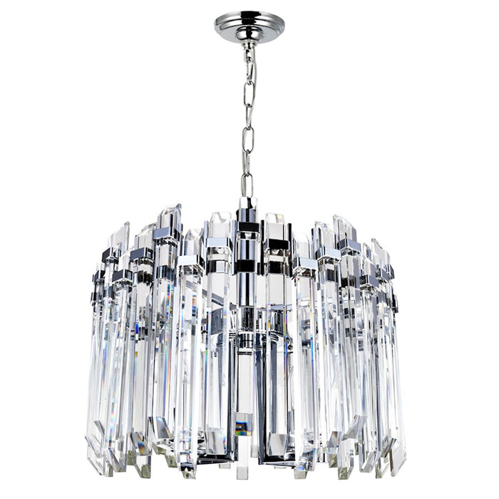 CWI Lighting Henrietta 4 Light Chandelier, Chrome