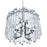 CWI Lighting Henrietta 4 Light Chandelier, Chrome