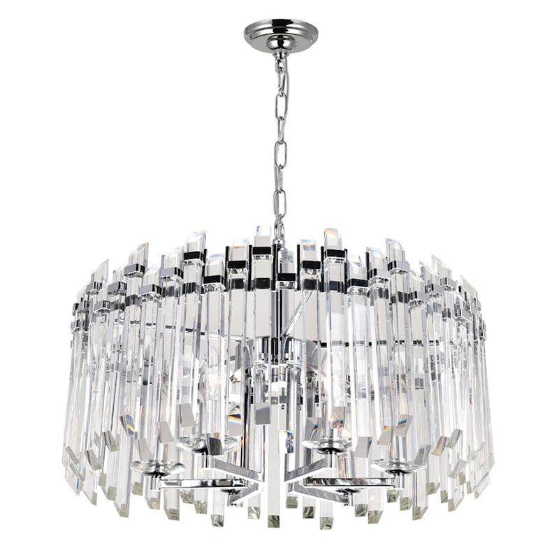 CWI Lighting Henrietta 6 Light Chandelier, Chrome