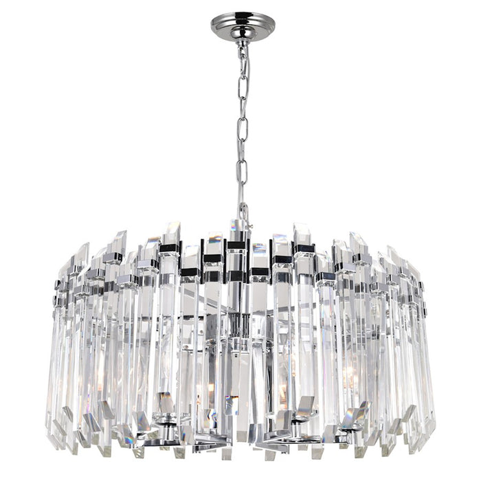 CWI Lighting Henrietta 6 Light Chandelier, Chrome