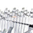 CWI Lighting Henrietta 6 Light Chandelier, Chrome