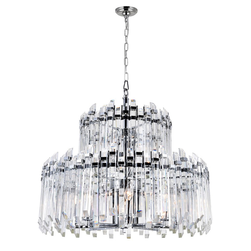 CWI Lighting Henrietta 12 Light Chandelier, Chrome
