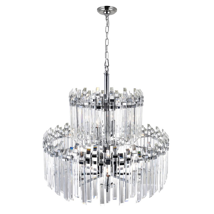 CWI Lighting Henrietta 12 Light Chandelier, Chrome