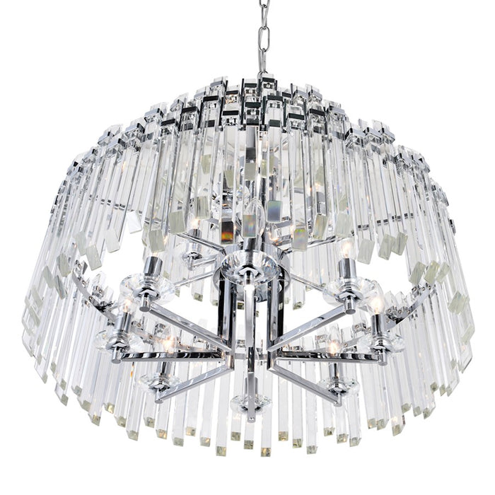 CWI Lighting Henrietta 12 Light Chandelier, Chrome