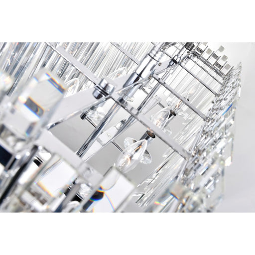 CWI Lighting Henrietta 8 Light Chandelier, Chrome