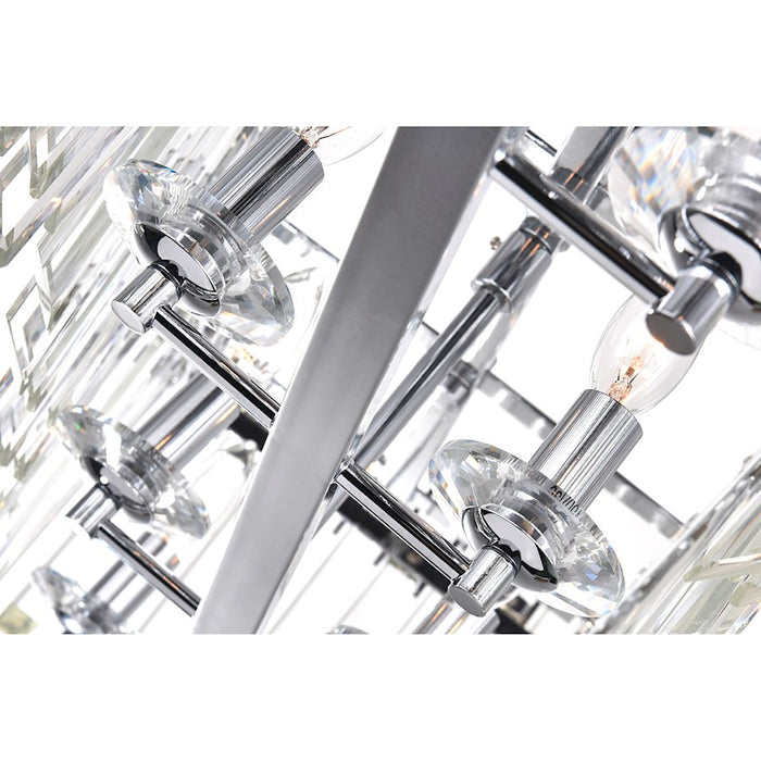 CWI Lighting Henrietta 8 Light Chandelier, Chrome