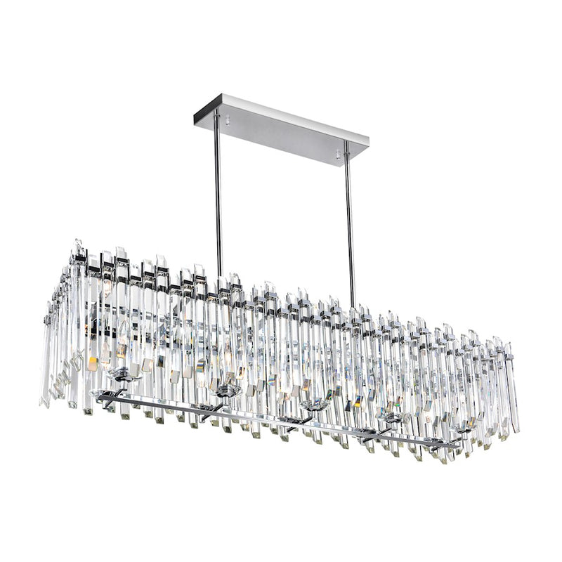 CWI Lighting Henrietta 10 Light Chandelier, Chrome