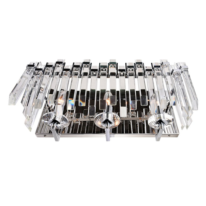 CWI Lighting Henrietta 3 Light Wall Light, Chrome