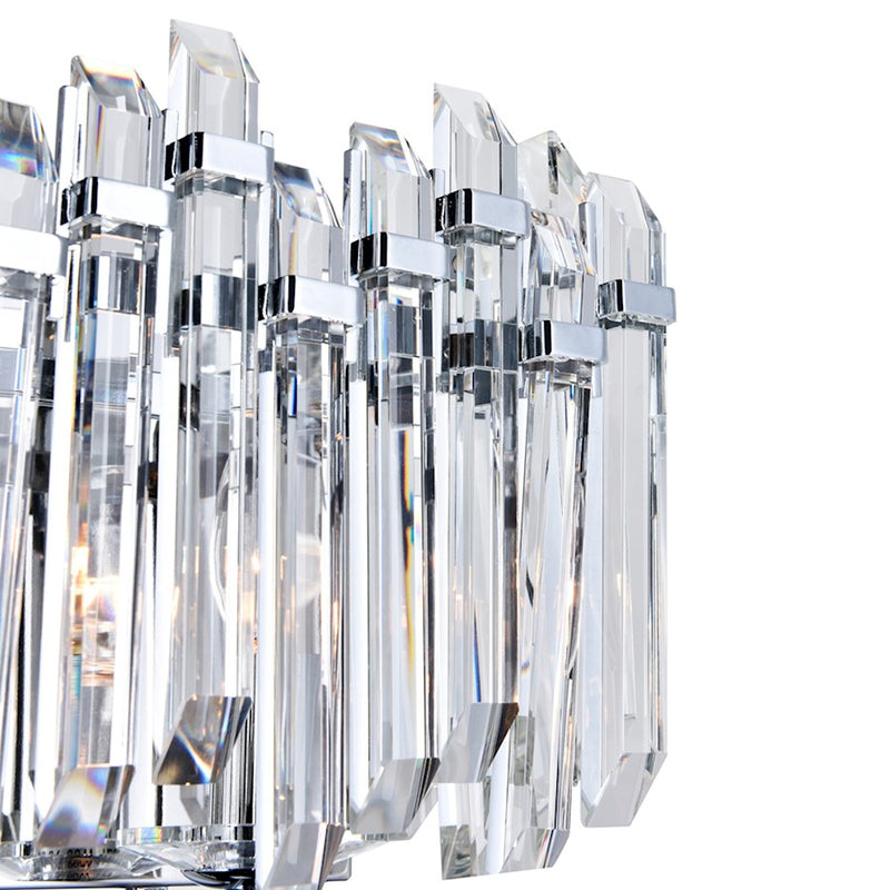 CWI Lighting Henrietta 3 Light Wall Light, Chrome