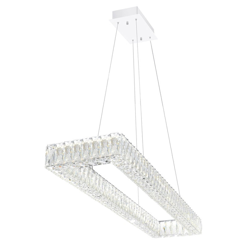 CWI Lighting Felicity 44" Chandelier, Chrome