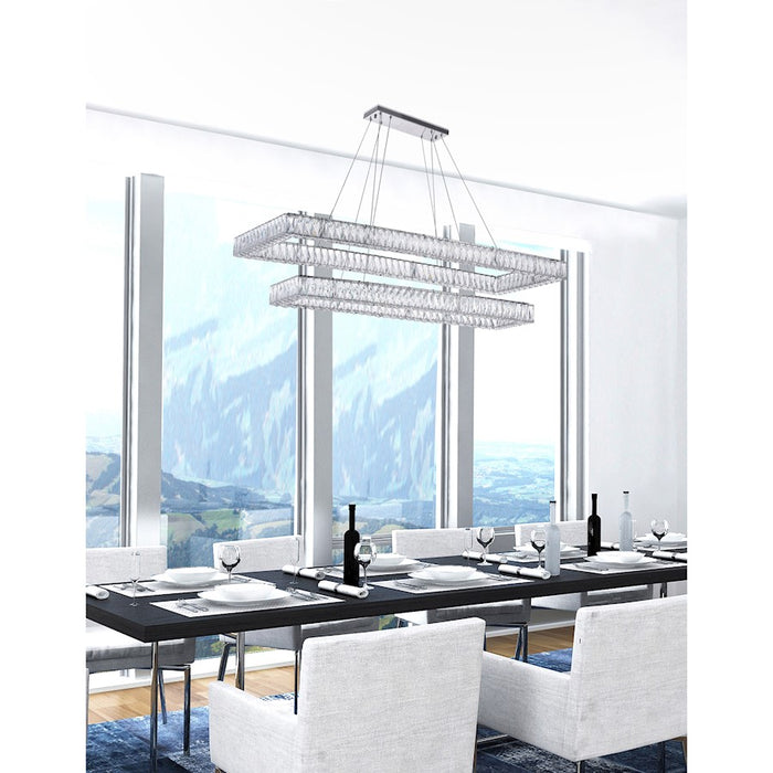CWI Lighting Felicity Chandelier, Chrome