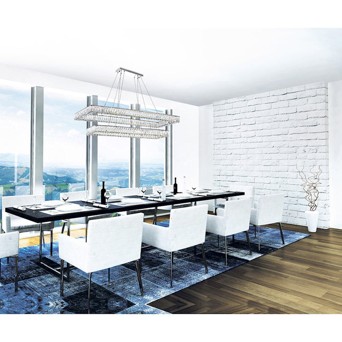 CWI Lighting Felicity Chandelier, Chrome