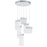 CWI Lighting Carolina Down 16" Chandelier, Pewter/Clear - 1090P16-6-269