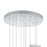 CWI Lighting Carolina Down 20" Chandelier, Pewter/Clear
