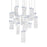 CWI Lighting Carolina Down 32" Chandelier, Pewter/Clear