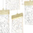 CWI Lighting Carolina Down 40" Chandelier, Gold Leaf/Clear