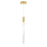 CWI Lighting Carolina Down 5" Mini Pendant, Gold Leaf/Clear