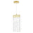 CWI Lighting Carolina Down 5" Mini Pendant, Gold Leaf/Clear