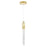 CWI Lighting Carolina Down 6" Mini Pendant, Gold Leaf/Clear