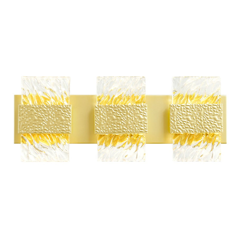 CWI Lighting Carolina 21" Wall Light, Gold Leaf/Clear