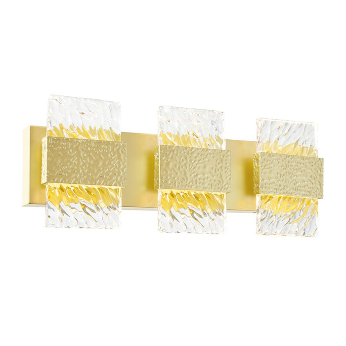 CWI Lighting Carolina 21" Wall Light, Gold Leaf/Clear