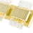 CWI Lighting Carolina 21" Wall Light, Gold Leaf/Clear