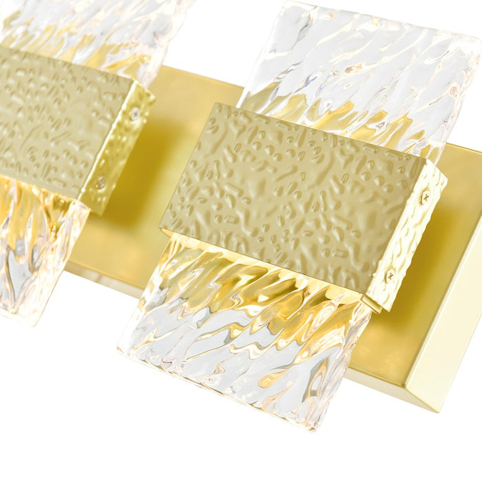 CWI Lighting Carolina 21" Wall Light, Gold Leaf/Clear