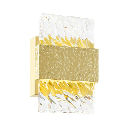 CWI Lighting Carolina 5" Wall Light, Gold Leaf/Clear