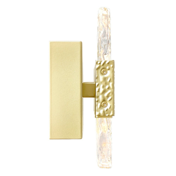 CWI Lighting Carolina 5" Wall Light, Gold Leaf/Clear