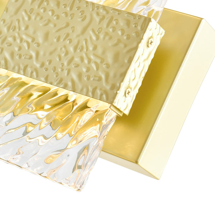 CWI Lighting Carolina 5" Wall Light, Gold Leaf/Clear