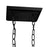 CWI Lighting Anita 26" 12 Light Down Chandelier, Black