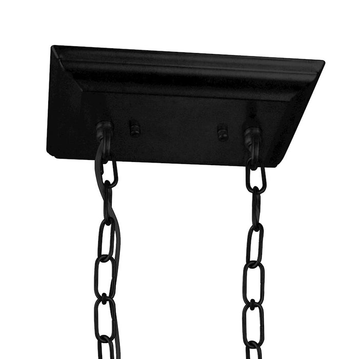CWI Lighting Anita 26" 12 Light Down Chandelier, Black