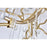 CWI Lighting Anita 26" 12 Light Down Chandelier, Gold Leaf