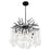 CWI Lighting Anita 6 Light Down Chandelier, Black - 1094P26-6-101